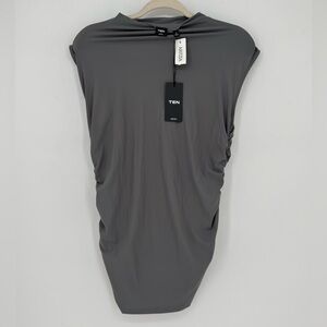 Aritzia TEN NWT Coal Grey Sleeveless Top